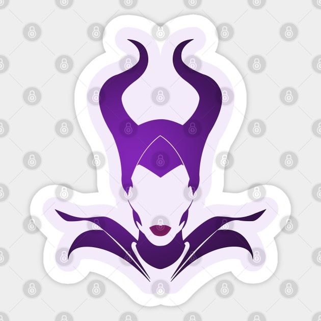 Maleficent Sticker by Nykos